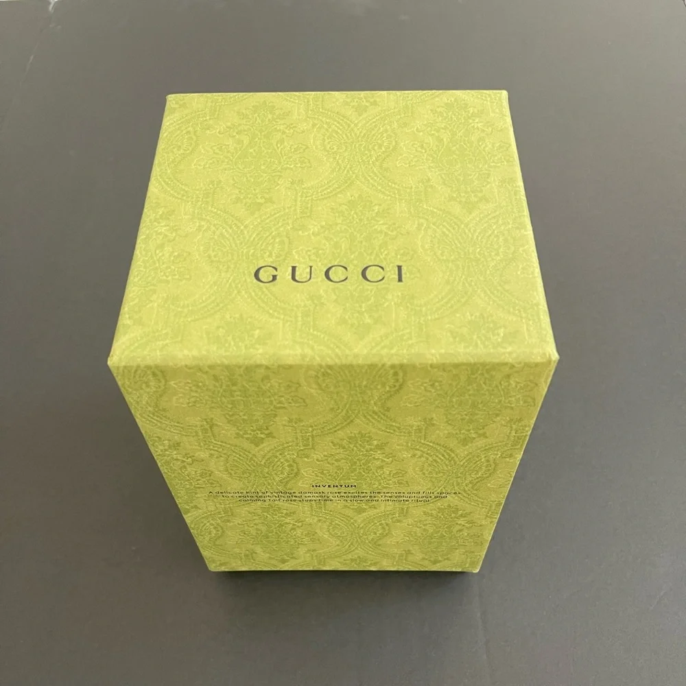 NWB  GUCCI GG MONOGRAM GLASS DOMED PAPERWEIGHT with WEB & HORSEBIT